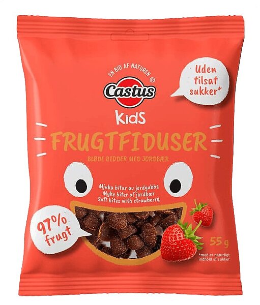 Kids Frugtfiduser/Jordgubb-äpple 55 g