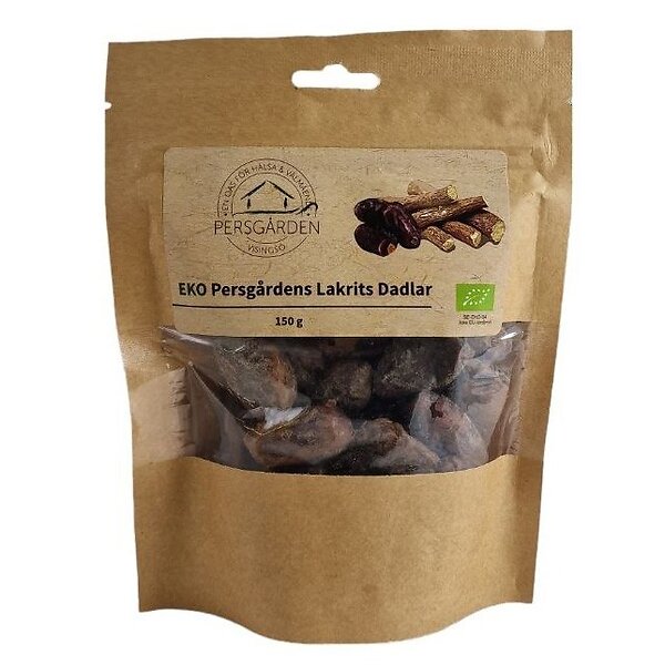 Lakrits Dadlar Eko Persgårdens 150 gr