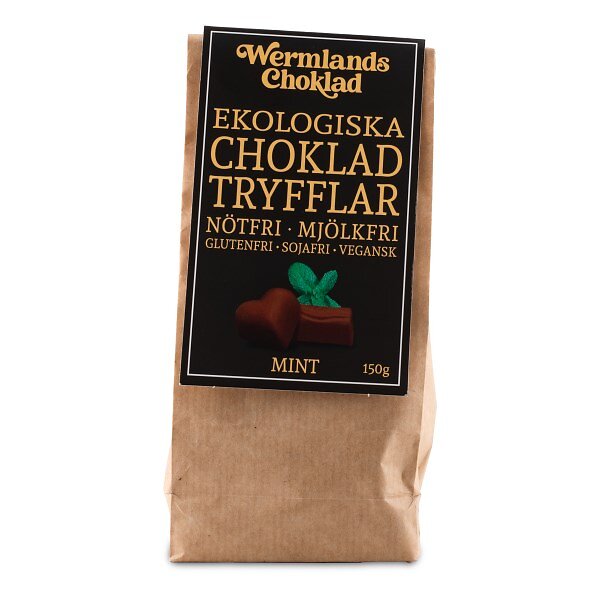 Eko Choklad Tryfflar Mint 150 g Wermlands Choklad