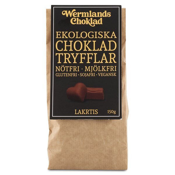 Eko Choklad Tryfflar Lakrits 150 g Wermlands Choklad