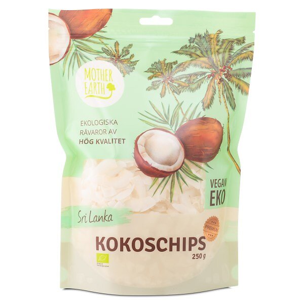Kokoschips 250 g eko Mother Earth
