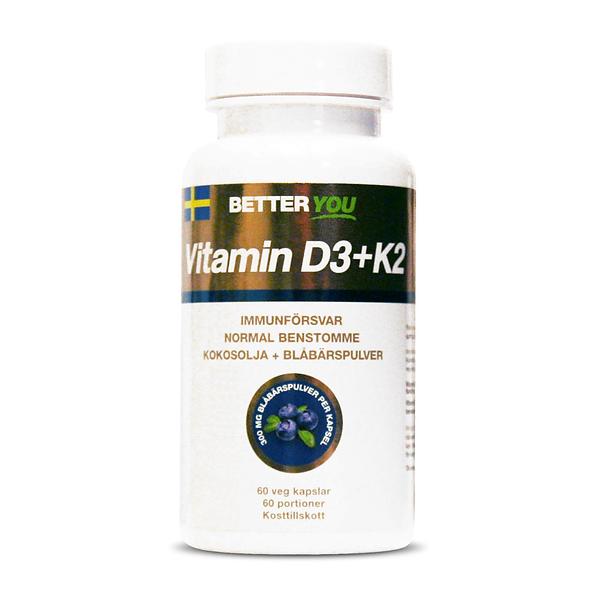 Vitamin D3 +K2 60 veg kap Better You