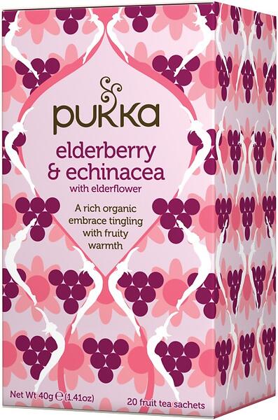 Pukka Te Elderberry & Echinacea org 40 g