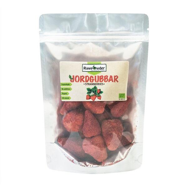 Jordgubbar frystorkade 50 g Rawpowder