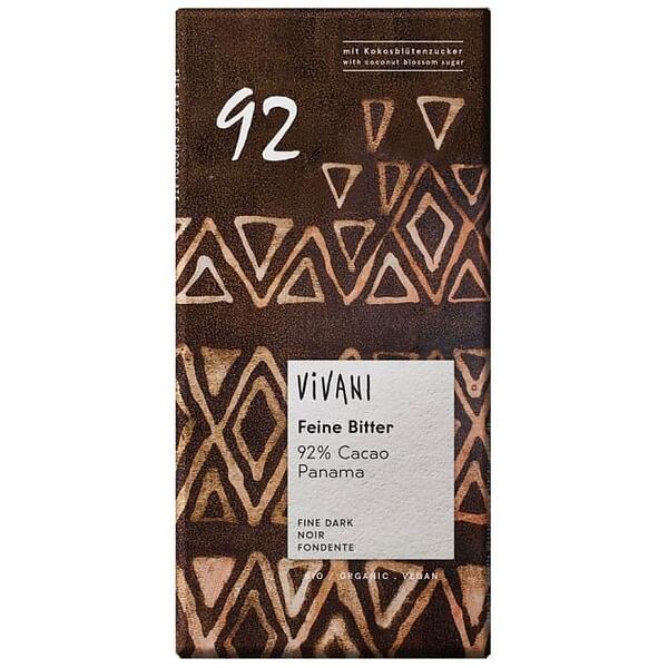Vivani Panama Mörk Choklad 92% 80 g