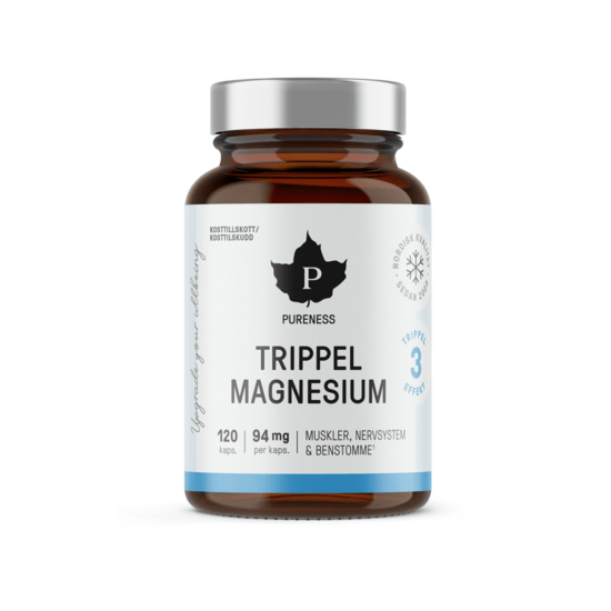 Trippel Magnesium 120 kap Pureness