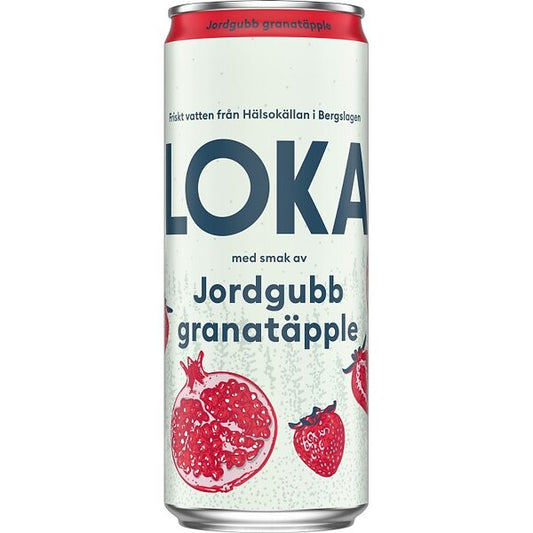 Loka Jordgubb/Granatäpple  33 cl