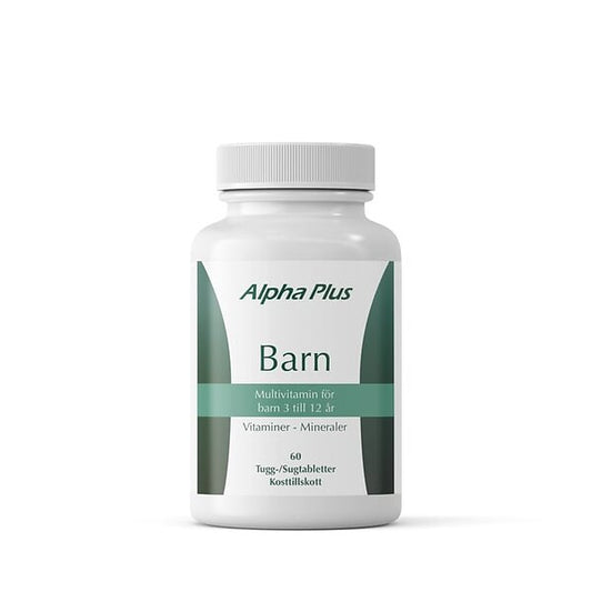 Barn multivitamin 60 tugg/sug Alphaplus