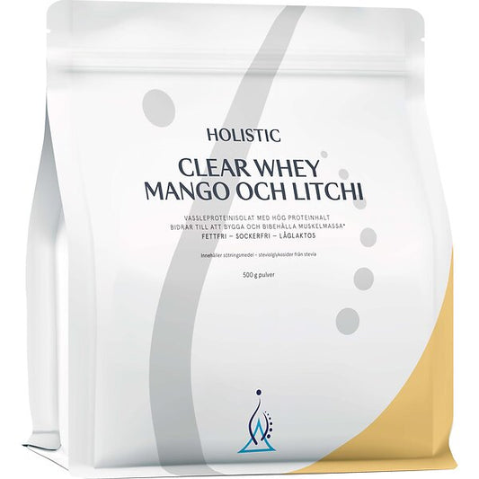 Clear Whey Mango och Litchi 500 g Holistic