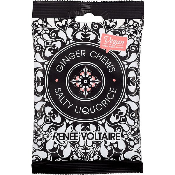Ginger Chews Salty Liquorice 84 g  g Renee voltaire