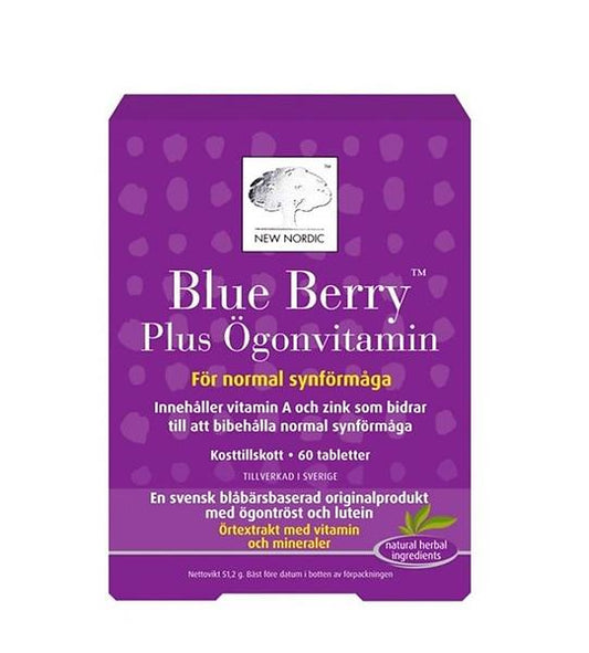 Blue Berry Plus Ögon 60 tab New Nordic
