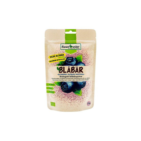 Blåbär pulver 125 g Rawpowder