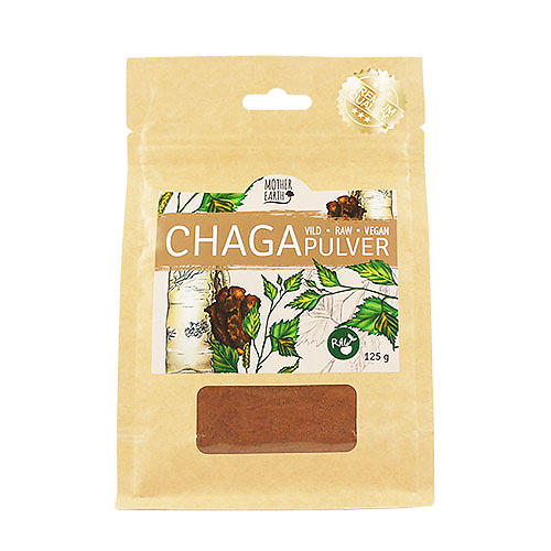 Chaga pulver 125 g Mother Earth