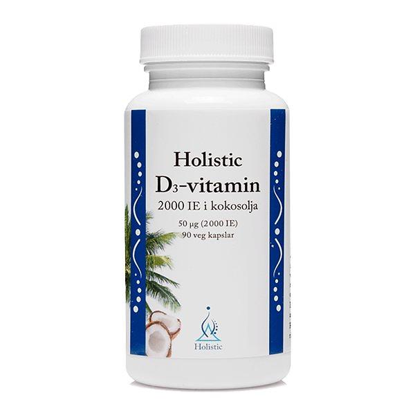 D 3 -Vitamin i kokosolja 90 mjuka kap
