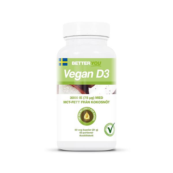 D-3 Vitamin Veg 60 kap Better you