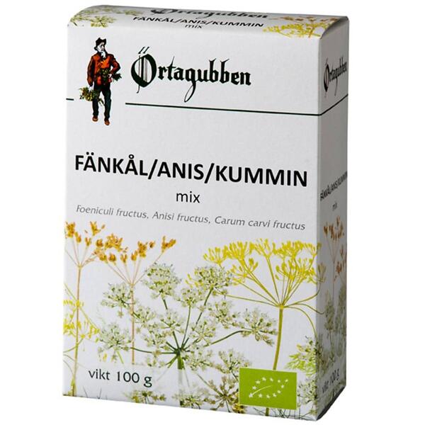 Fänkål/Anis/Kummin te 100 g Örtagubben