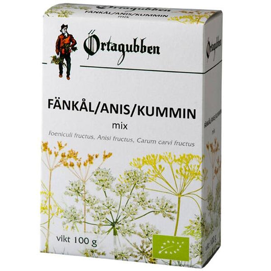 Fänkål/Anis/Kummin te 100 g Örtagubben
