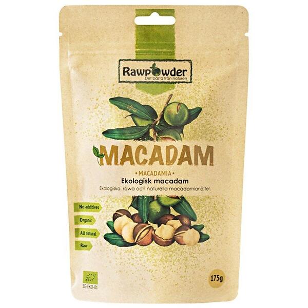 Macadam  nötter eko 175 g Rawpowder