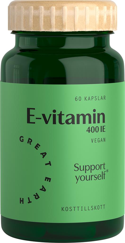 E-vitamin 60 kap Great Earth