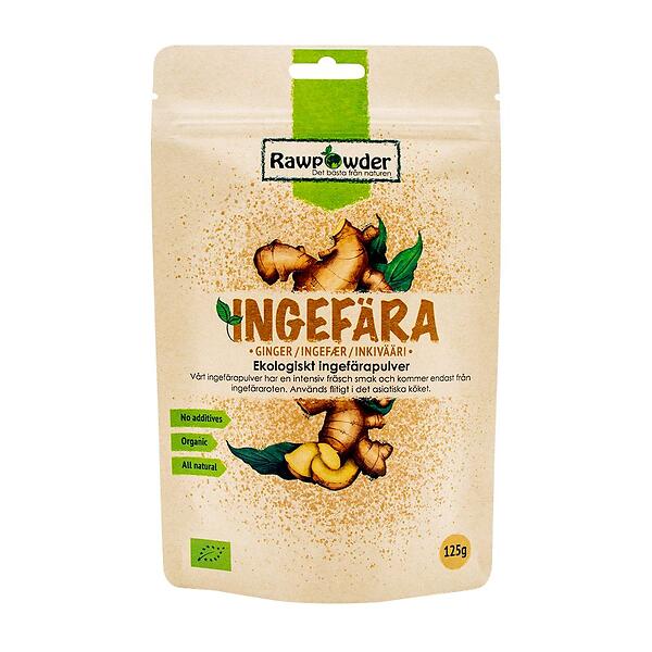 Ingefära 125 g Rawpowder