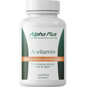 Alpha Plus A-vitamin 60 kapslar