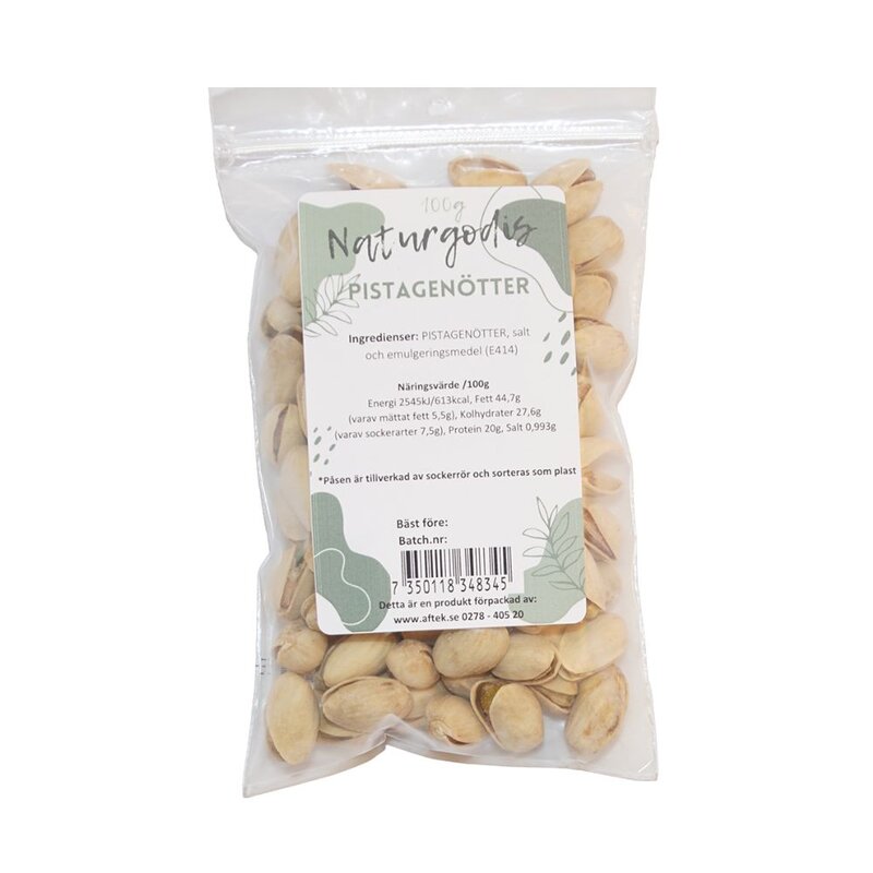 Pistage nötter 100 g Natur